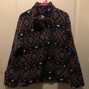 Old Navy Patterned Quarter Zip